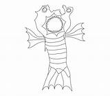 Mouth Monster Fins Fish Leech Monsters Coloring Printable Vippng Ai Downloads Kb Resolution Views Format  sketch template