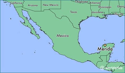 Map Of Merida Mexico Map Of The World