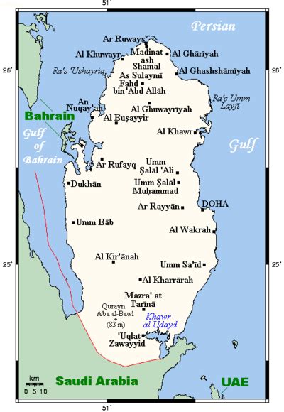 Geography Of Qatar Wikipedia The Free Encyclopedia