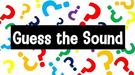 Guess The Sound Game 20 Sounds To Guess Youtube Classroom Games
