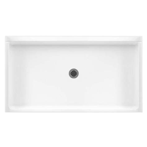 Swan 32 In X 60 In Solid Surface Single Threshold Center Drain Shower