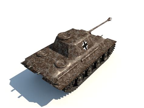 panzer v panther 3d model 20 obj c4d 3ds free3d