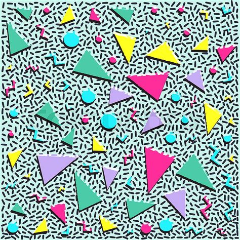 Retro Vintage 80s Or 90s Fashion Style Abstract Pattern Background