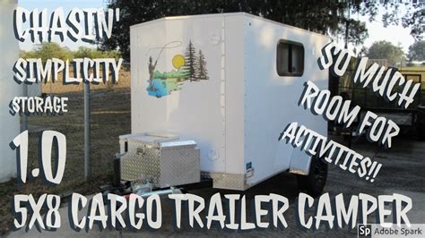 5x8 Cargo Trailer Camper Storage 10 ⛺️🌲🚙🌳 Youtube