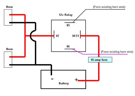 Wiring Diagram For Air Horn Relay Circuit Diagram