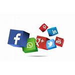 Social Icons Floating Marketing Digital Homepage Statement