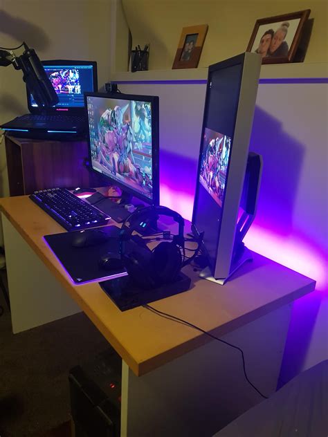 My Dual Pc Stream Station Laptop Gaming Setup Gaming Room Setup