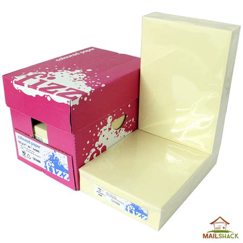 Purchase this product and earn 2 points! Fizz A4 CREAM Coloured Paper 100gsm 500 Sheets Per Ream