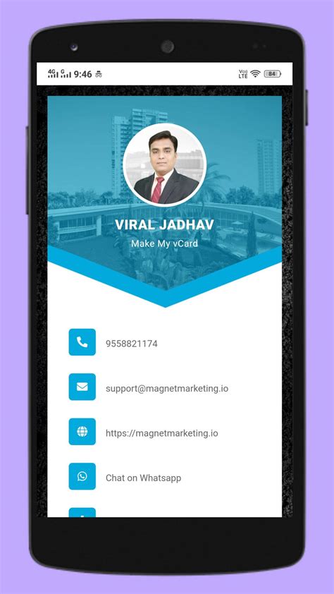 Your business card is often the initial interaction people have with your brand, so it's important to make a good first impression. Digital Business Card Maker App by Make My vCard for ...
