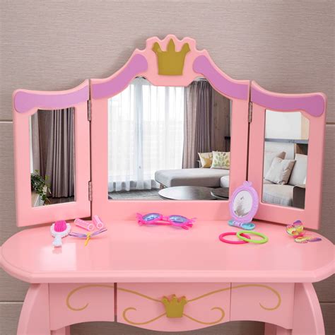 Visually search the best led vanity mirror you'll love in 2021 and ideas. Children Girls Vanity Makeup Kids Dressing Table Set w ...