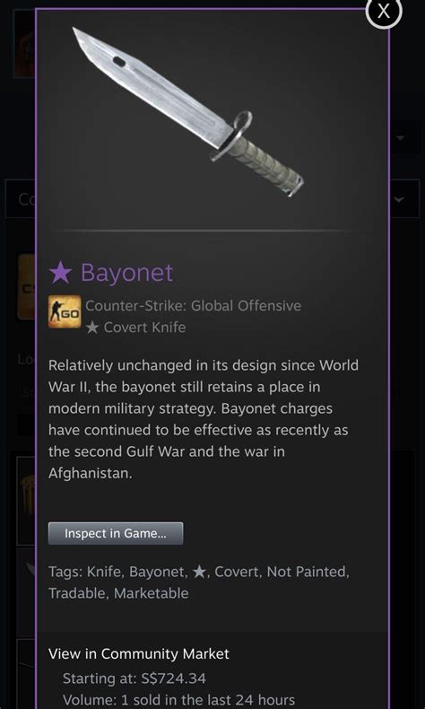 Selling Bayonet Vanilla Csgo Video Gaming Gaming Accessories In Game