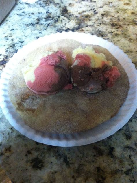 Meanwhile, line a baking sheet with paper towels and set aside. Netty's fried icecream ... Fried flour tortilla with ...