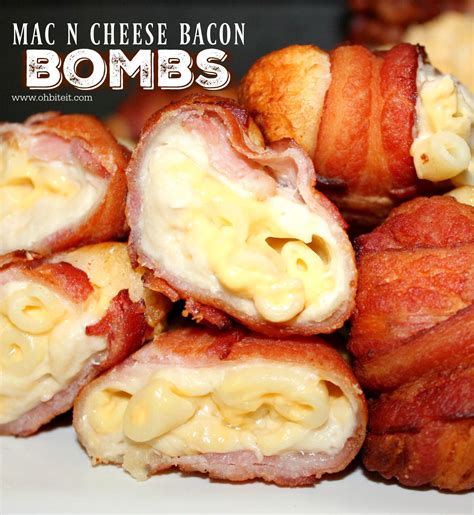 ~mac N Cheese Bacon Bombs Mac And Cheese Bites Bacon Bombs Mac N