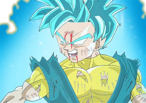 After 11 years, 'dragon ball z abridged' has come to an abrupt end: Image - Super Saiyan Blue Paata Tahts battle damaged in ...