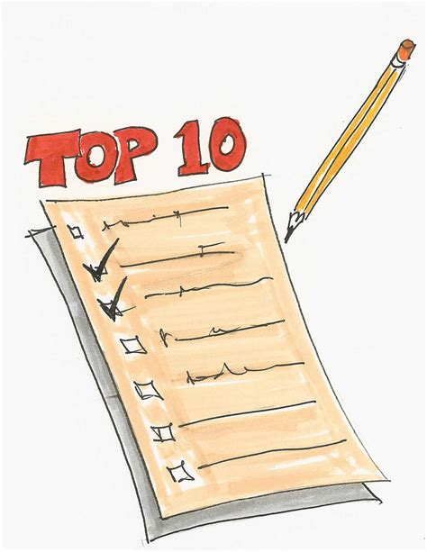 Numbered Lists Clip Art Library