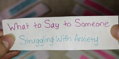 What To Say To Someone Struggling With Anxiety The Mighty