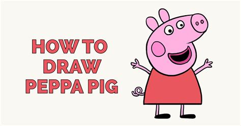 How To Draw Peppa Pig Really Easy Drawing Tutorial