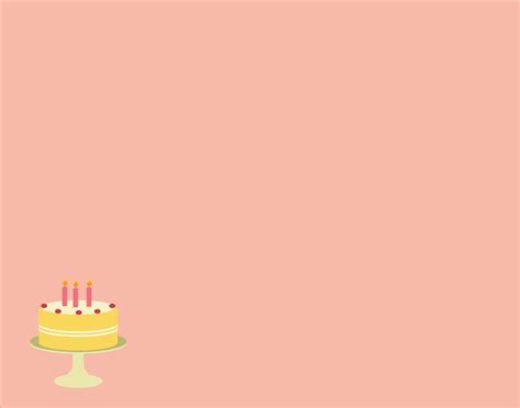 Free Download Light Pink Cake With Three Candles Birthday Party