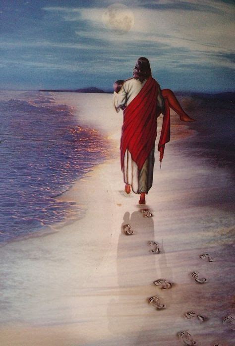 Follow Jesuss Footsteps Help Each Other Jesus Pictures Jesus Art