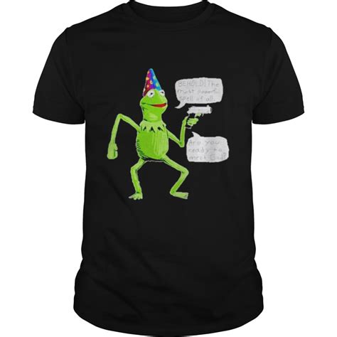 Yer A Wizard Kermit Funny Frog With Gun Shirt T Shirt Classic