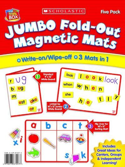 Little Red Tool Box Jumbo Fold Out Magnetic Mats 5 Pack Scholastic Shop
