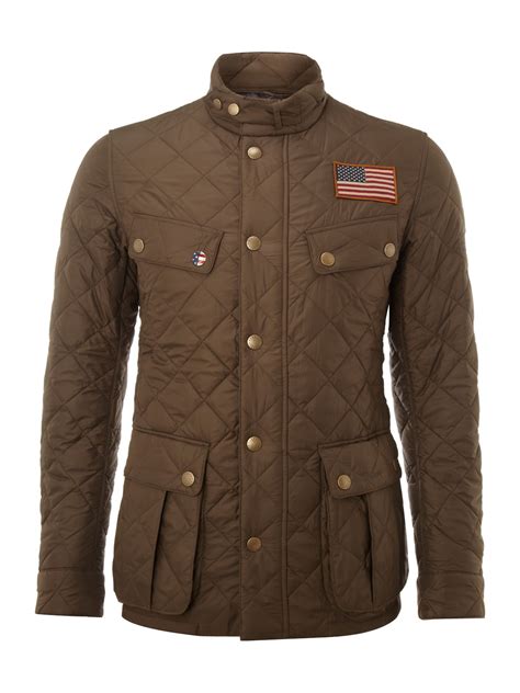 Barbour Steve Mcqueen Quilted Steve Mcqueen Jefferies Jacket In Green