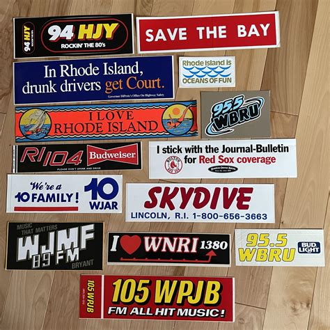 Some Old Unused Bumper Stickers I Found Saved In The Attic Rrhodeisland