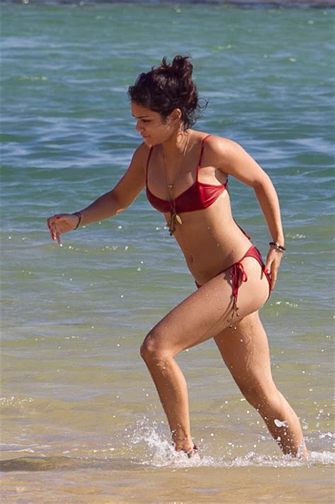 Vanessa Hudgens Almost Goes Topless On The Beach After Suffering A Bikini Wardrobe Malfunction