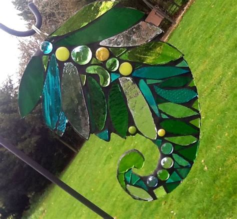 Stained Glass Fern Mosaic By Catriona Carver Mosaic Art Creative Art
