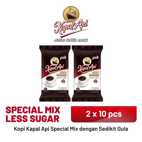 Jual Paket Spesial Kapal Api Special Mix Less Sugar Pack X Gr