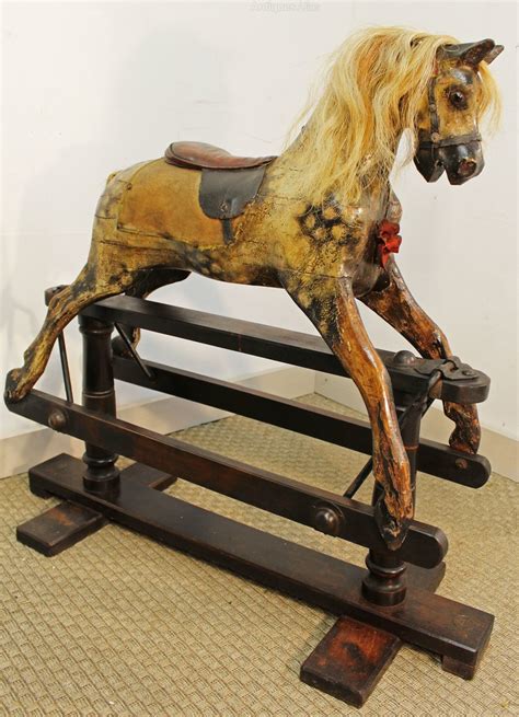 Antiques Atlas Vintage Triang Carved Wooden Rocking Horse