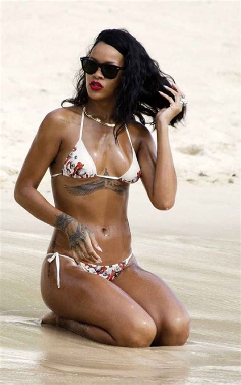 Rihanna In A Bikini At A Beach In Barbados