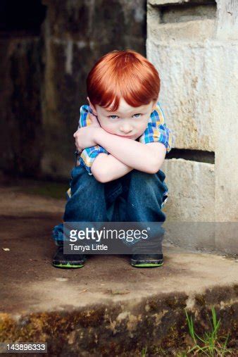 Pouting Boy High Res Stock Photo Getty Images