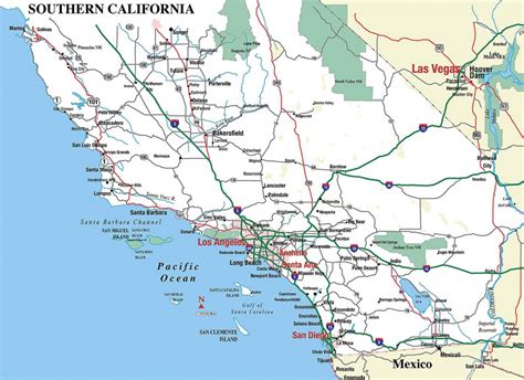 Map Of Southern California Topographic Map Of Usa With States