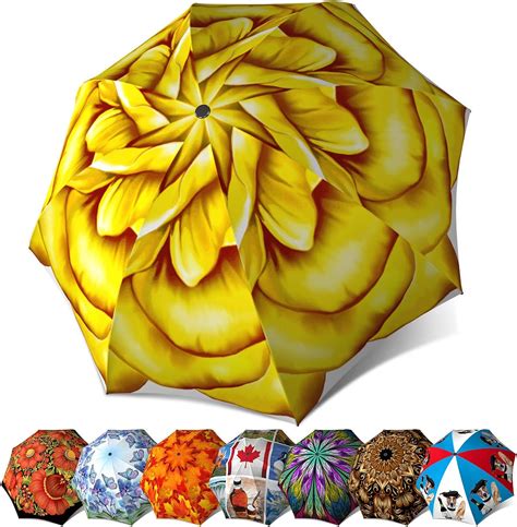 Cute Yellow Flower Umbrella Rose Design Designer Floral