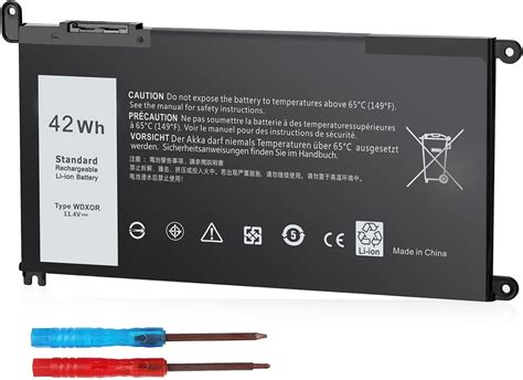 42wh Wdxor Wdx0r Laptop Battery For Dell Inspiron 13 5368 5378 5379