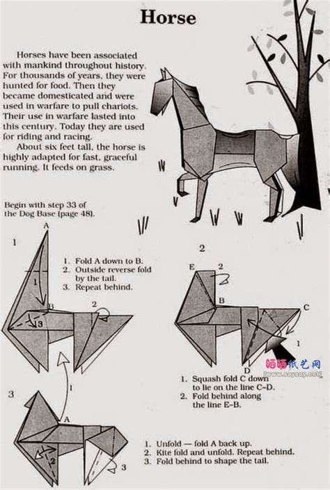Origami Horse Instructions ~ Easy Origami Instructions For