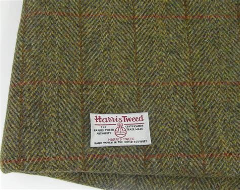 Authentic Harris Tweed Fabric 100 Pure Wool With Labels 75cm X 50cm