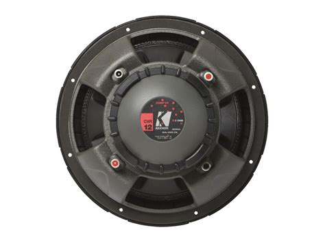 Includes wiring, recommended applications, multiple box designs for each driver, and thiele/small parameters. 12" CompVR Subwoofer - 4 Ohm | KICKER®