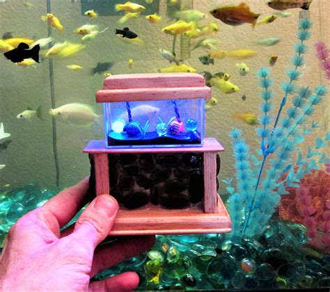 112 Dollhouse Stone Base Aquarium Miniature Aqaurium Miniature Fish