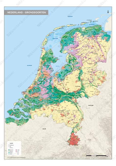 Voor nederlanders die alles willen weten over wonen, werken en reizen in het buitenland. Grondsoortenkaart Nederland 1493 | Kaarten en Atlassen.nl