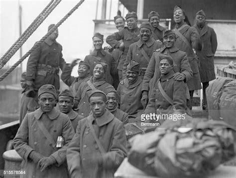 the arrival of the 369th black infantry regiment in new york after nachrichtenfoto getty images