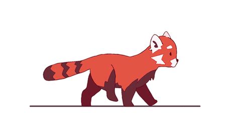 永 遠 に 眠 り た い Red Panda Walkrun Cycle For My Animation Class