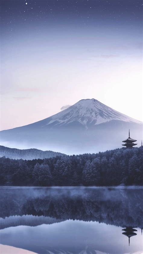 Japan Mount Fuji Morning Iphone Wallpaper Iphone Wallpapers