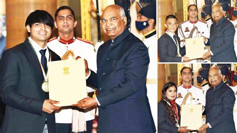 National Sports Awards 2021 President Ram Nath Kovind Honours Indias