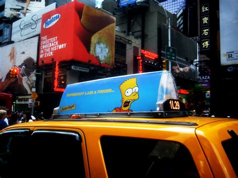 Butterfinger Candy Bar Taxi Cab Ad Bart Simpson Head The S Flickr
