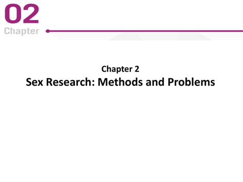 Sex Research Methods And Problems