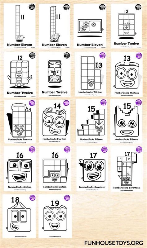 Fun House Toys Numberblocks Cool Coloring Pages Coloring Pages For
