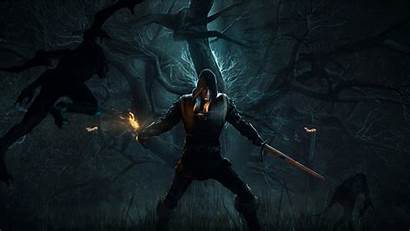Witcher Hunt Forest Wild Alone Geralt 4k