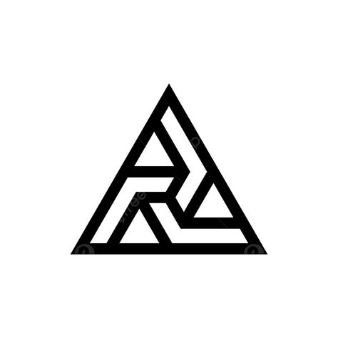 Logo Segitiga V6 Geometris Abstrak Simbol Png Dan Vektor Dengan